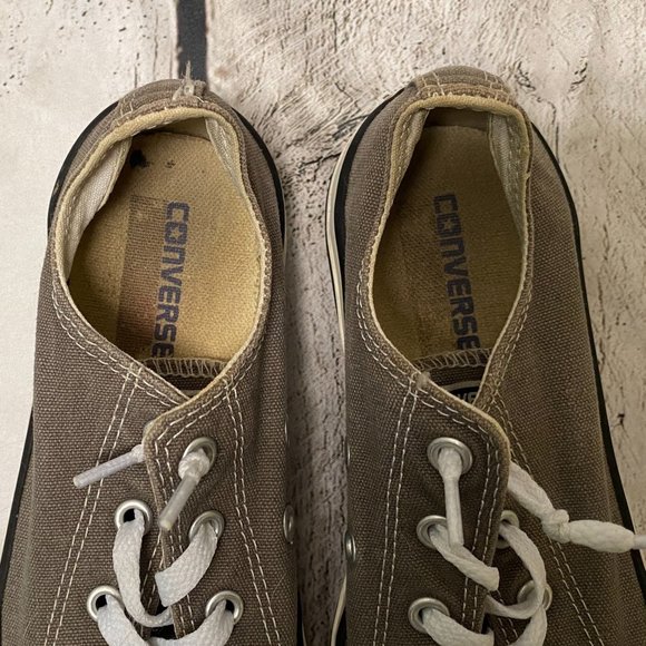 Chuck Taylor All Star Converse Gray and White, Youth Size 3, Pre-owned - Picture 8 of 9